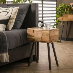 WoonStijl Nachtkastje / bijzettafel Demn acacia New