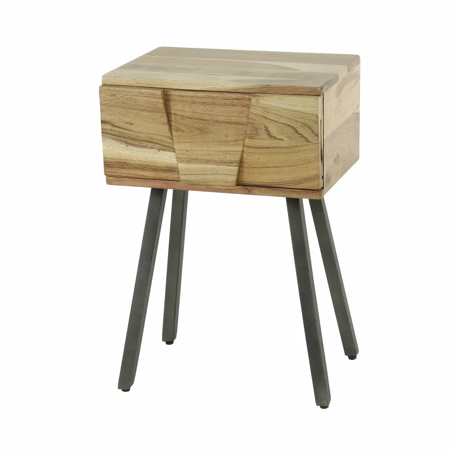 WoonStijl Nachtkastje / bijzettafel Demn acacia New