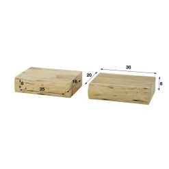 WoonStijl Nachtkastje 1 lade set van 2 tree XS acacia Hot