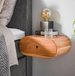 WoonStijl Nachtkastje Bend acacia met 1 lade Clearance