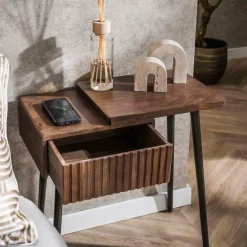 WoonStijl Nachtkastje Carve Rechts met 1 lade Outlet