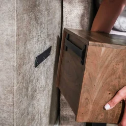 WoonStijl Nachtkastje Carve open vak met 1 lade - set van 2