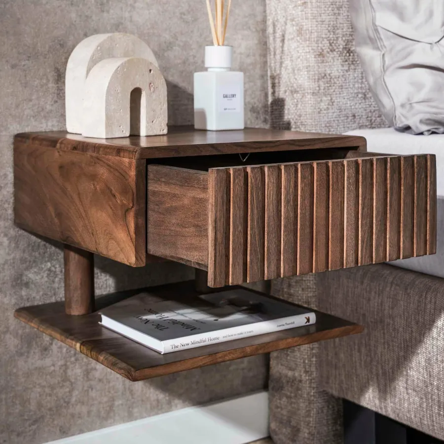 WoonStijl Nachtkastje Carve Shelve met 1 lade Online
