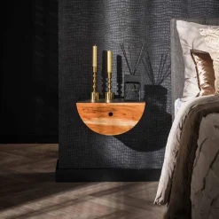 WoonStijl Nachtkastje 1L set van 2 half moon Discount