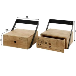 WoonStijl Nachtkastje set van 2 XS hangend strip Best