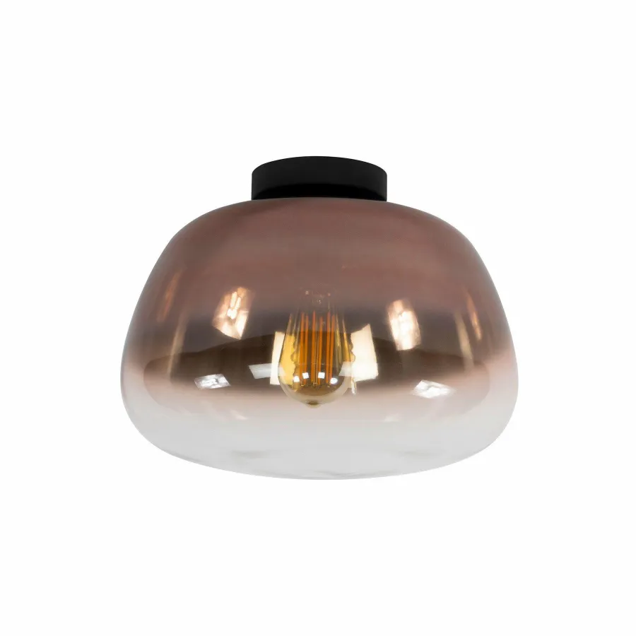 WoonStijl Plafondlamp Pulse Shaded Koper glas