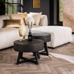 WoonStijl Salontafel Ø60 low bulky ferro Clearance