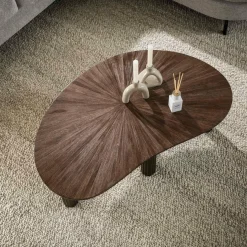 WoonStijl Salontafel 110cm niervormig Maya teak Clearance