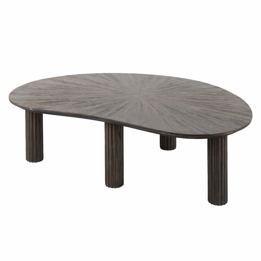 WoonStijl Salontafel 110cm niervormig Maya teak Clearance