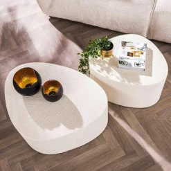 WoonStijl Salontafel driehoekig stone - set van 2 Hot