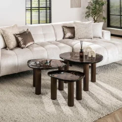 WoonStijl Salontafel S Eclipse koper antiek finish Best