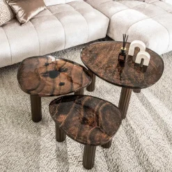 WoonStijl Salontafel S Eclipse koper antiek finish Best