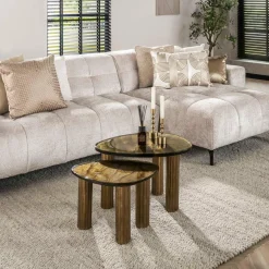WoonStijl Salontafel S Eclipse goud antiek finish Hot