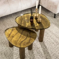 WoonStijl Salontafel S Eclipse goud antiek finish Hot
