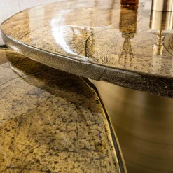 WoonStijl Salontafel set van 2 Eclipse goud antiek finish Clearance