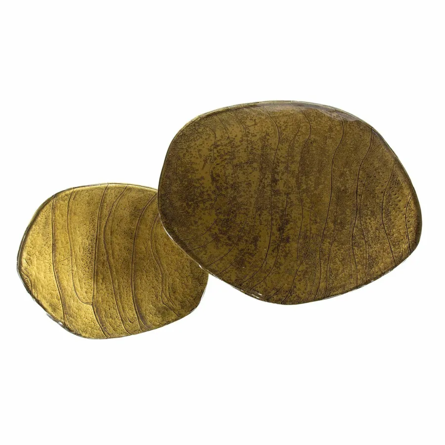WoonStijl Salontafel set van 2 Eclipse goud antiek finish Clearance