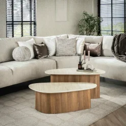 WoonStijl Salontafel set van 2 Romano driehoekig Online