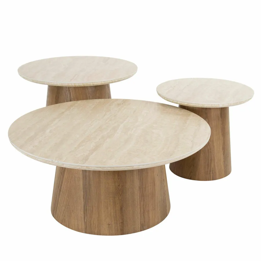 WoonStijl Salontafel set van 3 Romano tapse poot Online