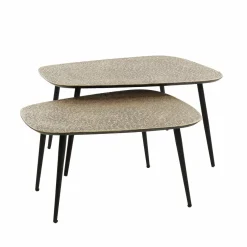 WoonStijl Salontafel set van 2 XXL metallic Online