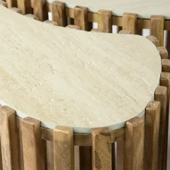 WoonStijl Salontafel set van 3 niervorm Nuovo travertin Clearance