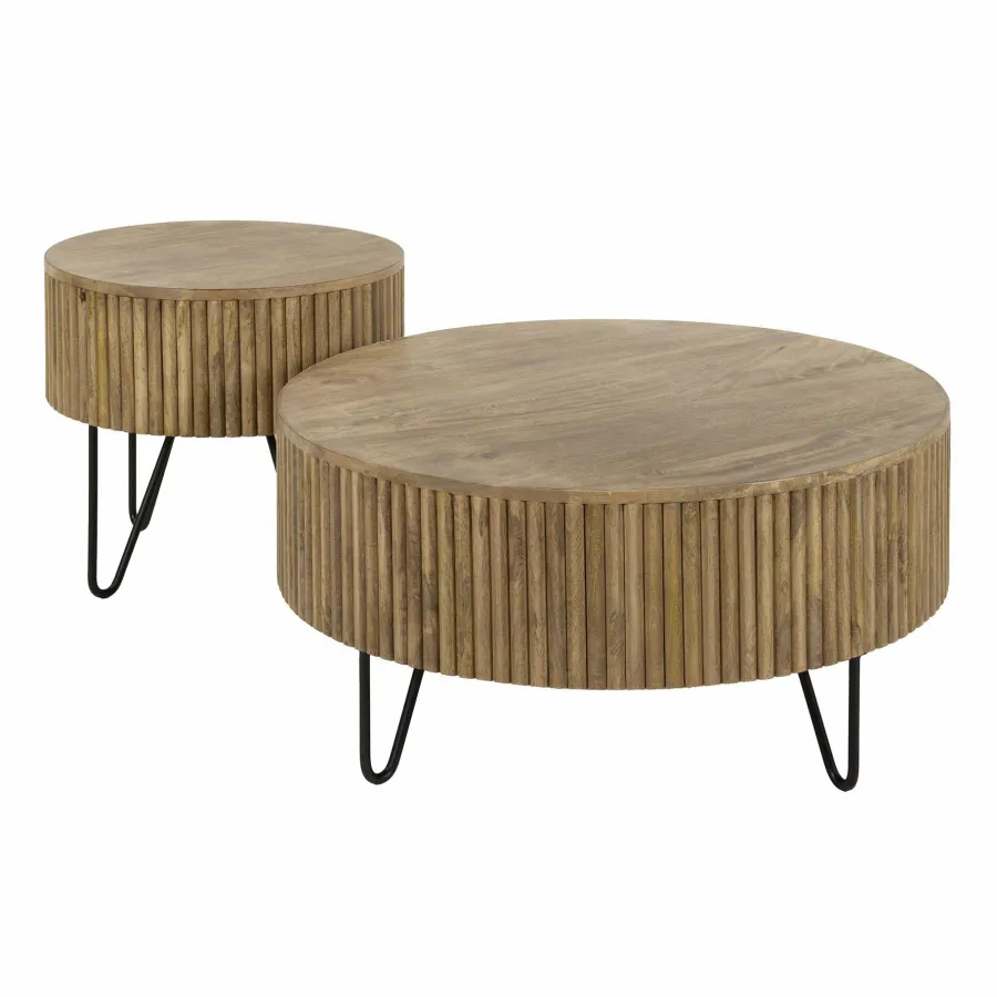 WoonStijl Salontafel set van 2 wave rond Sale