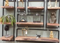 WoonStijl Set Wandplanken Live Edge Medium Clearance