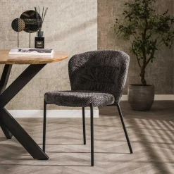 WoonStijl Stoel pull round - Deli antraciet Sale