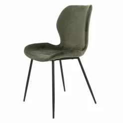 WoonStijl Stoel velvet ronde buis Antraciet velvet Online