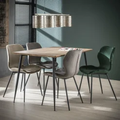 WoonStijl Stoel velvet ronde buis Antraciet velvet Online