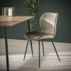 WoonStijl Stoel velvet ronde buis Champagne velvet Hot