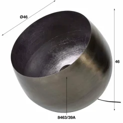 WoonStijl Tafellamp Ø50 basket XL Zwart nikkel Clearance
