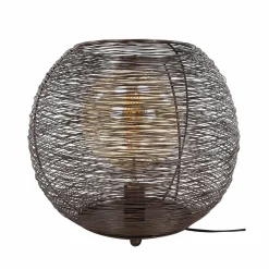 WoonStijl Tafellamp Ø40 web XL Zwart Nikkel Sale