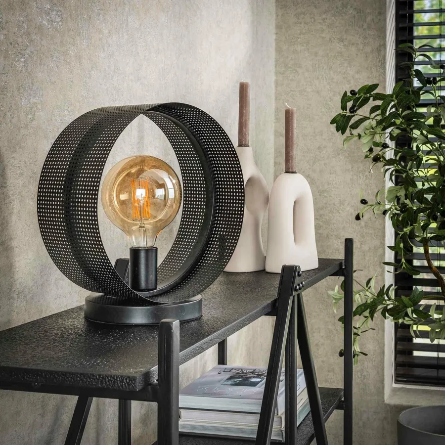 WoonStijl Tafellamp 1L ring geperforeerd Online