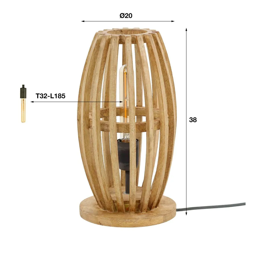 WoonStijl Tafellamp Orbit mango