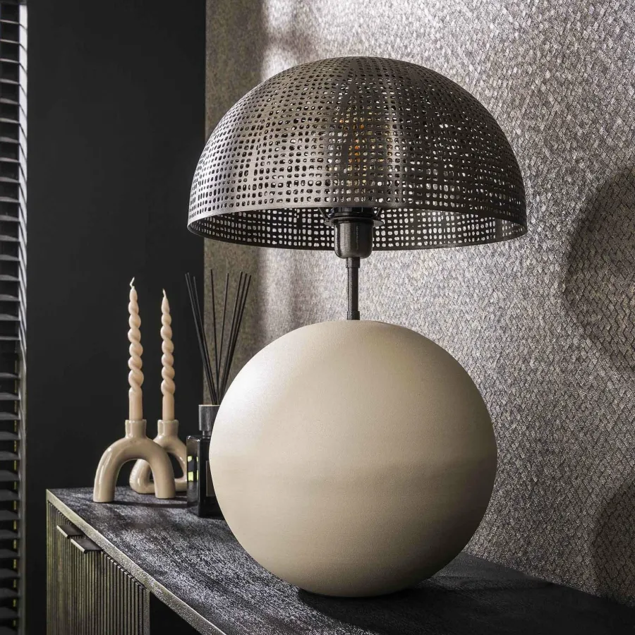 WoonStijl Tafellamp Sphere natural L Outlet
