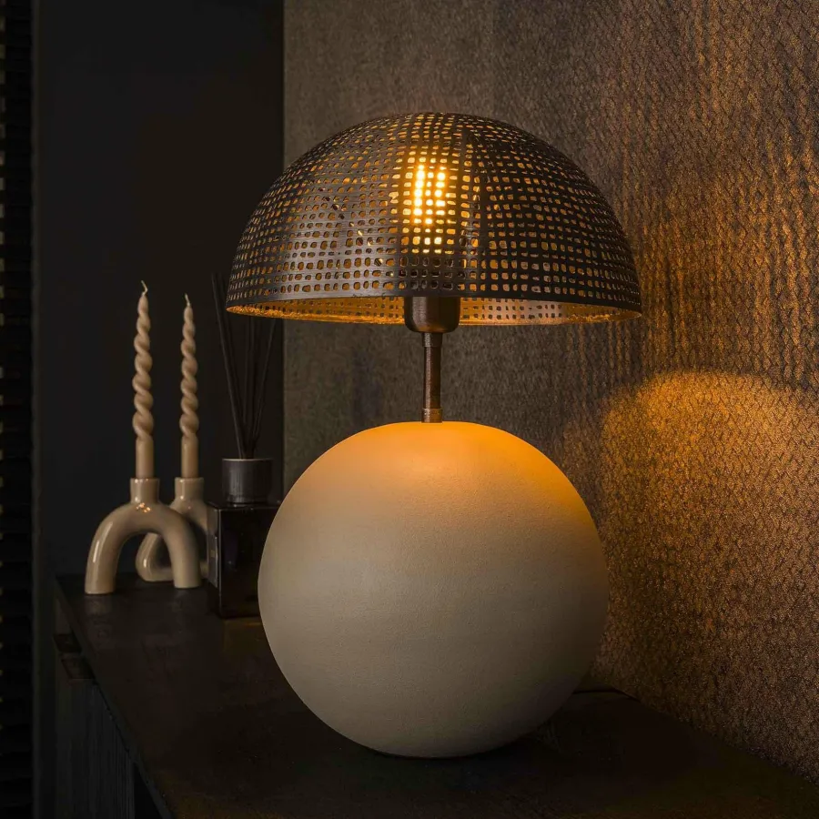 WoonStijl Tafellamp Sphere natural L Outlet