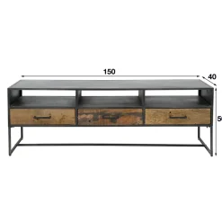WoonStijl TV meubel Blend met 3 laden Hot