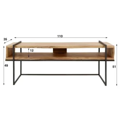WoonStijl TV-meubel Acacia open vak edge Sale