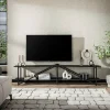 WoonStijl TV-meubel 'Piega' 220 cm teak grijs New