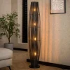 WoonStijl Vloerlamp 150 4L cylinder mesh / Charcoal