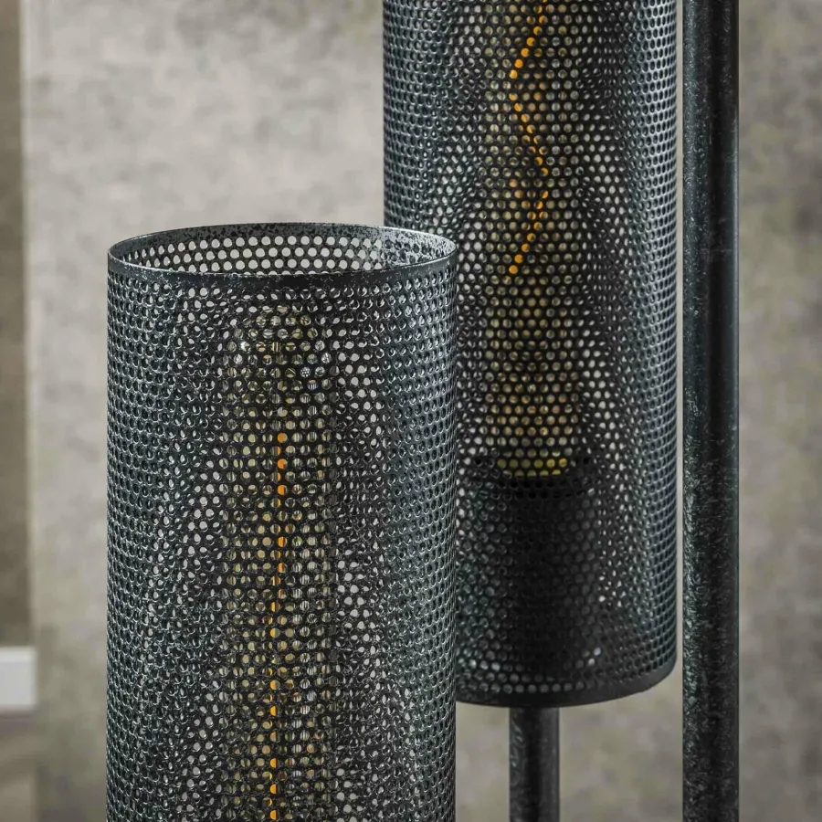 WoonStijl Vloerlamp 5L getrapt tube mesh Best