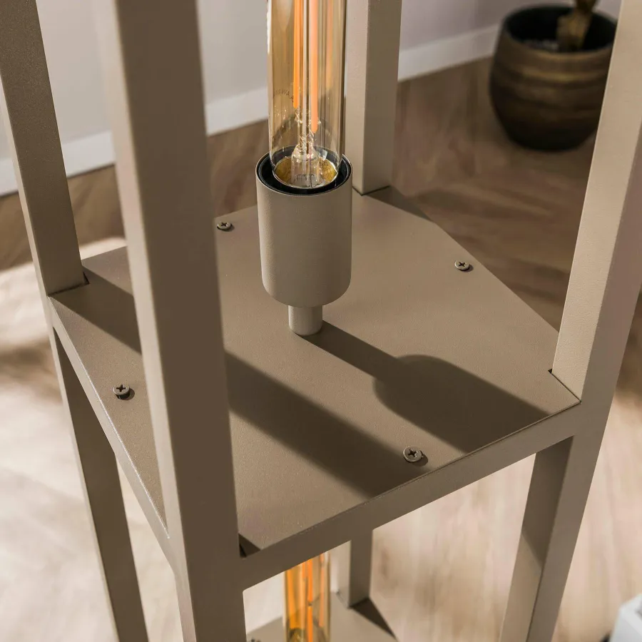 WoonStijl Vloerlamp 4L Quadra Beige Best