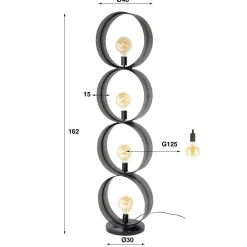 WoonStijl Vloerlamp 4L ring geperforeerd Sale