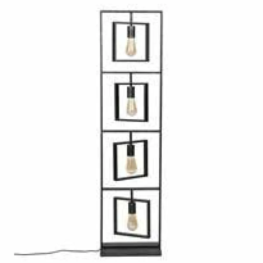 WoonStijl Vloerlamp 4L Turn square / Charcoal Outlet