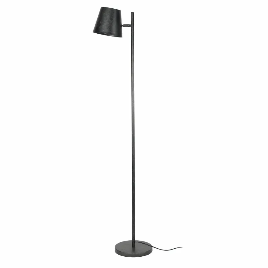 WoonStijl Vloerlamp 1L verstelbare metalen kap / Charcoal Best
