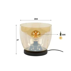WoonStijl Vloerlamp UP L - Amber Best