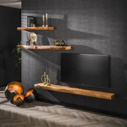 WoonStijl Wandplank 100 cm tree massief acacia naturel Hot