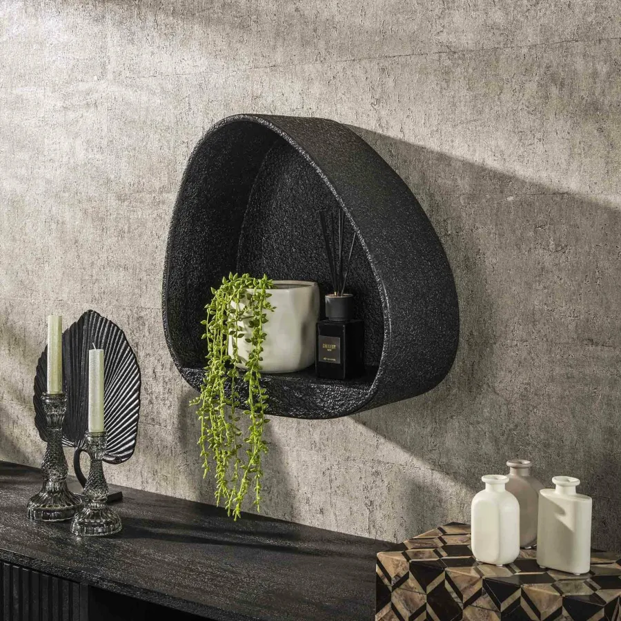 WoonStijl Wandschap metallic driehoek New