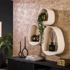WoonStijl Wandschap set van 3 stone druppel Sale