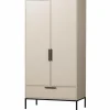 Woood ADAM 2-deurs kast grenen dust [fsc] Discount